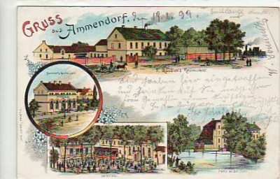Ammendorf-Halle an der Saale Litho 1899