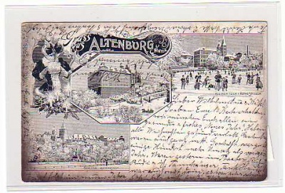 Altenburg Winter Litho ca 1900