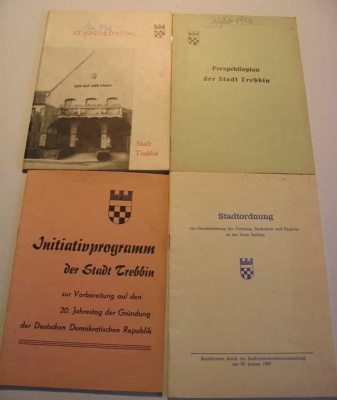 4 Hefte zur Geschichte der Stadt Trebbin 1956-1987