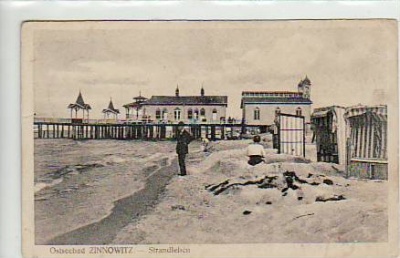 Ostseebad Zinnowitz Usedom Strandleben ca 1915