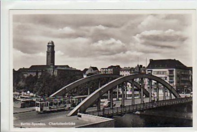 Berlin Spandau Charlottenbrücke Strassenbahn ca 1935