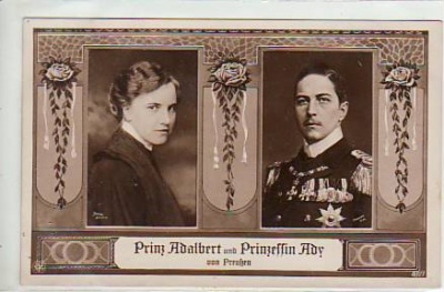 Adel Monarchie Prinz Adalbert von Preussen und Frau