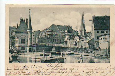 Berlin Mitte Schleuse am Mühlendamm 1899