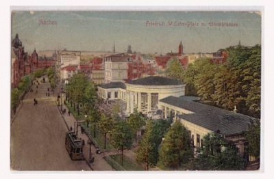 Aachen mit Strassenbahn 1914