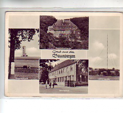 Baumberg mit UKW-Sender,Funkantenne 1956