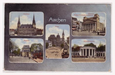 Aachen Bahnhpost 1913