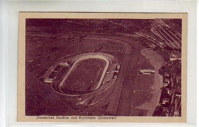 Berlin Grunewald Stadion und Rennbahn Luftbild ca 1925