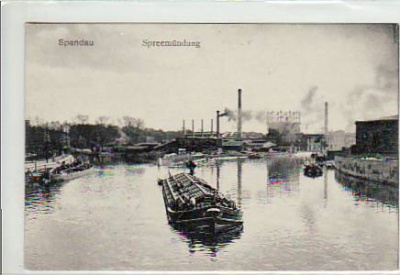 Berlin Spandau Spreemündung ca 1910