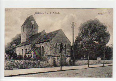 Berlin Mahlsdorf an der Ostbahn Kirche ca 1925