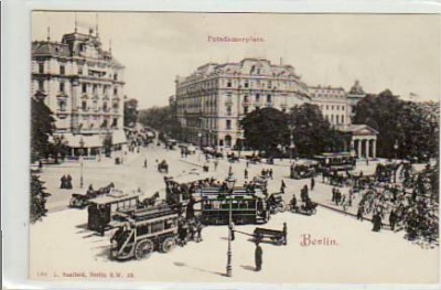 Berlin Mitte Potsdamer Platz Strassenbahn ca 1900