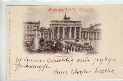 Berlin Mitte Brandenburger Tor ca 1900