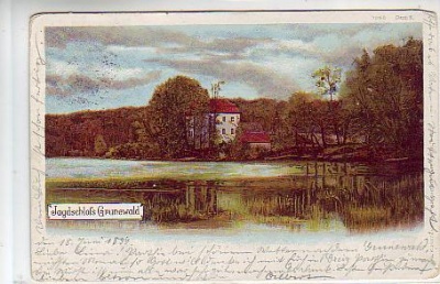 Berlin Grunewald Jagdschloss 1899