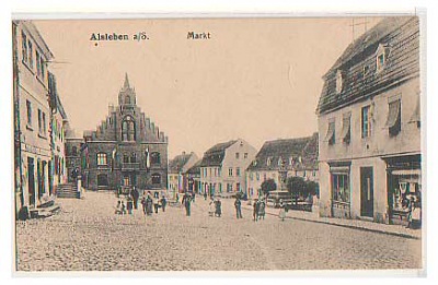 Alsleben , Saale Markt ca 1910