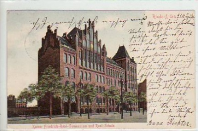 Berlin Rixdorf Kaiser Friedrich-Schule 1905