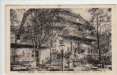 Lehnin in der Mark Restaurant am Klostersee 1919