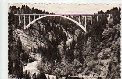 Ammer-Hochbrücke bei Echelsbach ca 1960 ,Postkarten mit Brücken