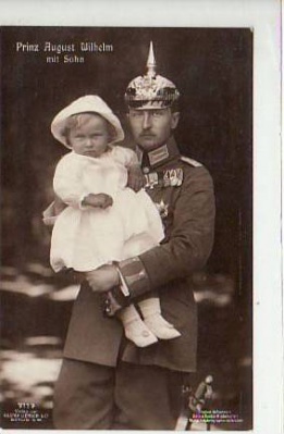 Adel Monarchie Prinz August Wilhelm von Preussen und Sohn