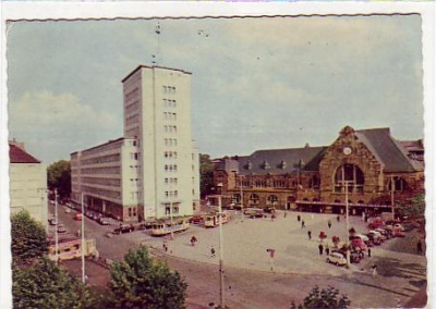 Aachen Bahnhof Strassenbahn 1962