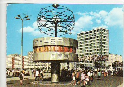 Berlin Mitte Alexanderplatz Weltzeituhr 1972