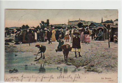 Ostseebad Ahlbeck Kinder am Strand 1905