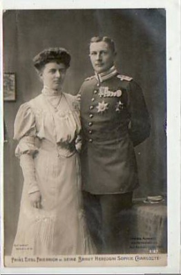 Adel Monarchie Prinz Eitel Friedrich von Preussen und Frau 1905
