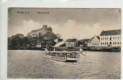 Wettin an der Saale mit Dampfer 1927