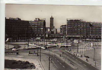 Berlin Mitte Alexanderplatz Strassenbahn 1966