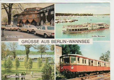 Berlin Wannsee mit S-Bahn ca 1980