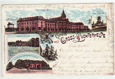 Berlin Lichterfelde Garde-Schützen-Kaserne Litho 1904