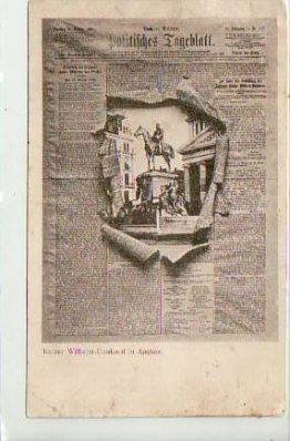 Aachen Politik Politisches Tagesblatt AK als Zeitung ca 1900