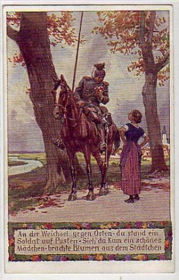 Uelzen Feldpost 1915,Künstlerkarte Paul Hey,Weichsel