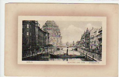 Berlin Mitte Schloss Spreeseite ca 1910