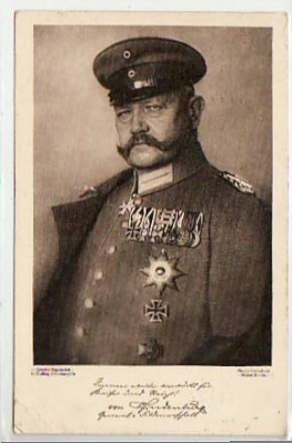 Generalfeldmarschall von Hindenburg , Militär 1.WK 1915