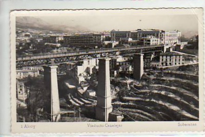 Alcoy Viaducto Canalejas ca 1950  Spanien