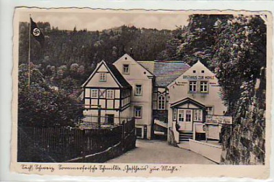 Schmilka bei Bad Schandau Gasthaus Zur Mühle 1937