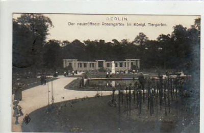 Berlin Tiergarten Rosengarten 1909