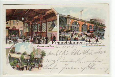 Berlin Mitte Bahnhof Friedrichstraße Franciskaner 1901