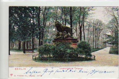 Berlin Tiergarten Löwengruppe 1903