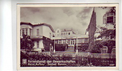 Ostseebad Bansin Heim Aufbau 1953