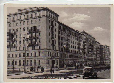 Berlin Friedrichshain Stalinallee Wohnblock E-Süd 1953