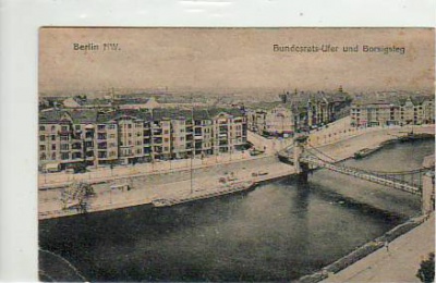 Berlin Tiergarten Bundesrats-Ufer Borsigsteg 1923