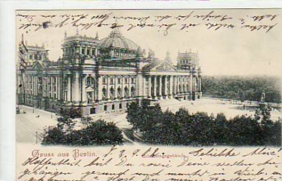 Berlin Mitte Reichstagsgebäude 1902