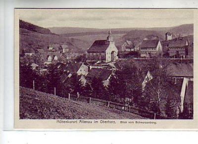 Altenau im Harz vom Schwarzenberg ca 1930