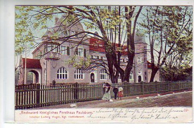 Berlin Wannsee Restaurant Forsthaus Paulsborn 1908