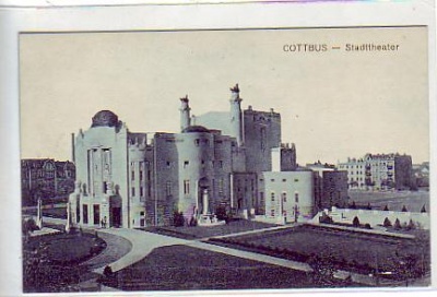 Cottbus , alte Ansichtskarten ,Theater ca 1915