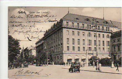 Berlin Mitte Unter den Linden Hotel Adlon 1913