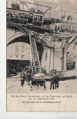 Berlin Kreuzberg Hochbahn Katastrophe,Feuerwehr 1908