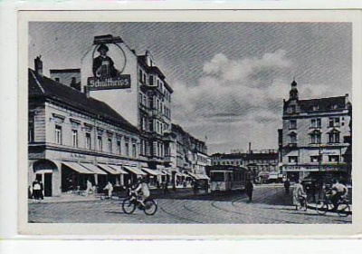 Berlin Spandau Strassenbahn am Markt 1945