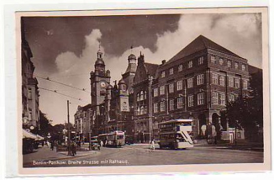 Berlin Pankow Breite Strasse mit Rathaus 1944