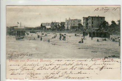Ostseebad Bansin Usedom Strand mit Villen 1901